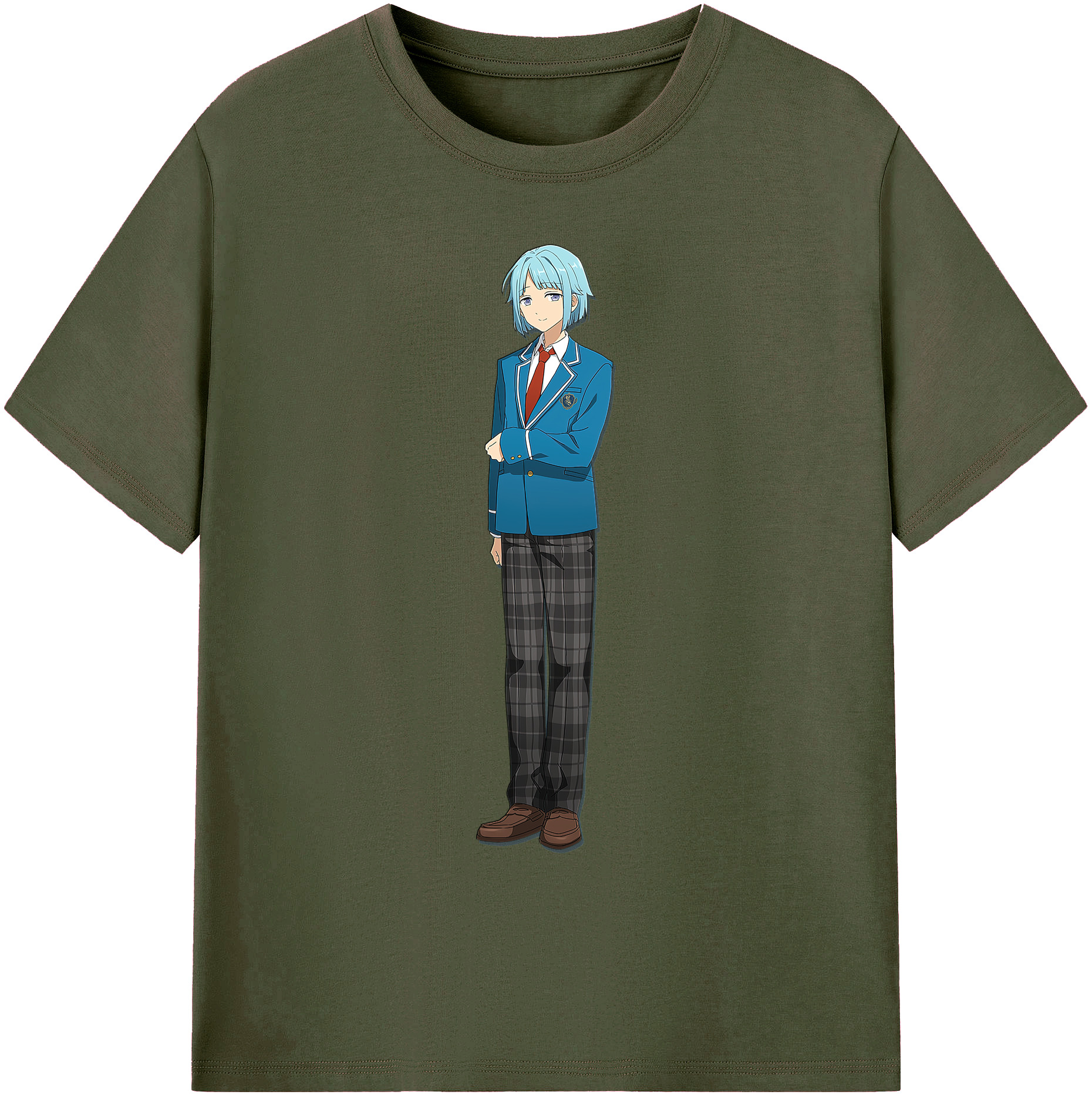（画像用） あんさんぶるスターズ! Ensemble Stars 綿100％ メンズ半袖Tシャツ｜肌触りやわらか＆通気性